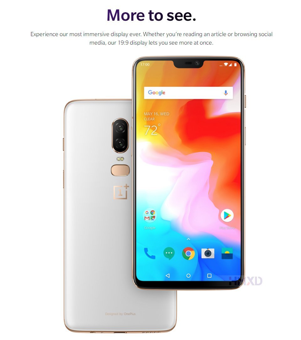 Oneplus 6 6GB/8GB RAM 64GB/128GB/256GB ROM 6.28"