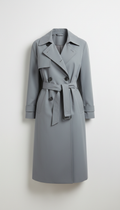 Grey Technical Trench Coat